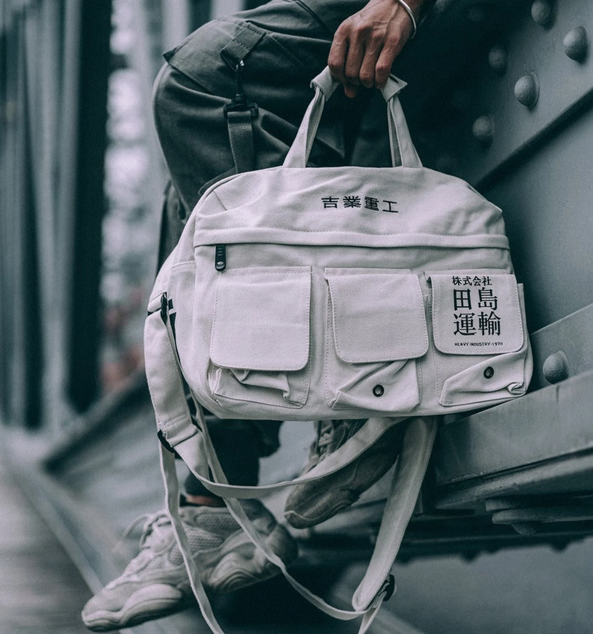 Techwear top sling bag