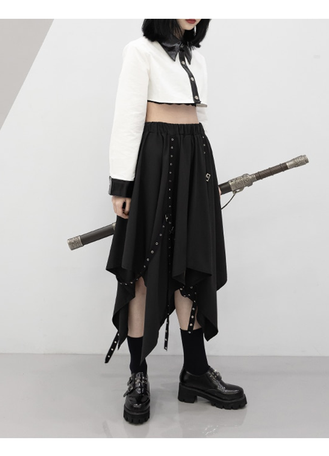 Peku様】23AW UGNE SKIRT ブラック Atlas square cut skirt Peku様】23AW UGNE SKIRT ブラック Atlas square cut skirt