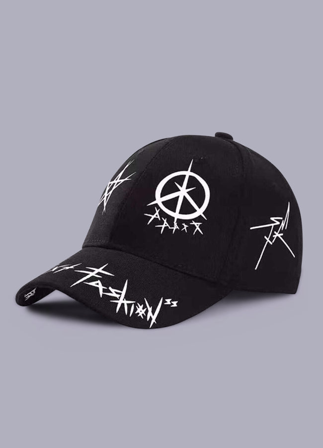 Chapeau Bucket Zen Devils Night Vision - Noir Techwear - Crâne Ninja - Fait En France