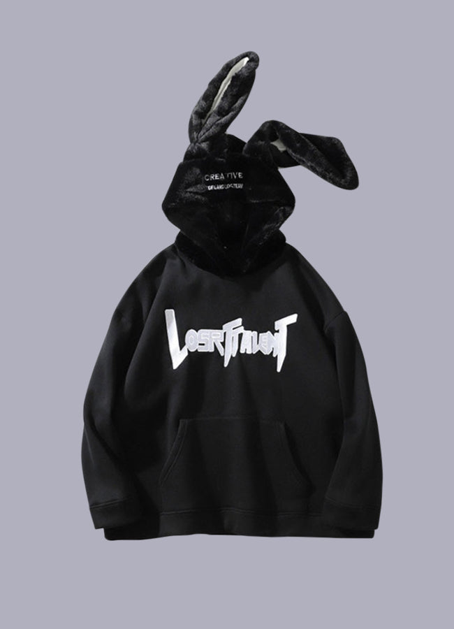 Bunny Hoodie with Long Ears OFF-WRLD TECHWEAR1