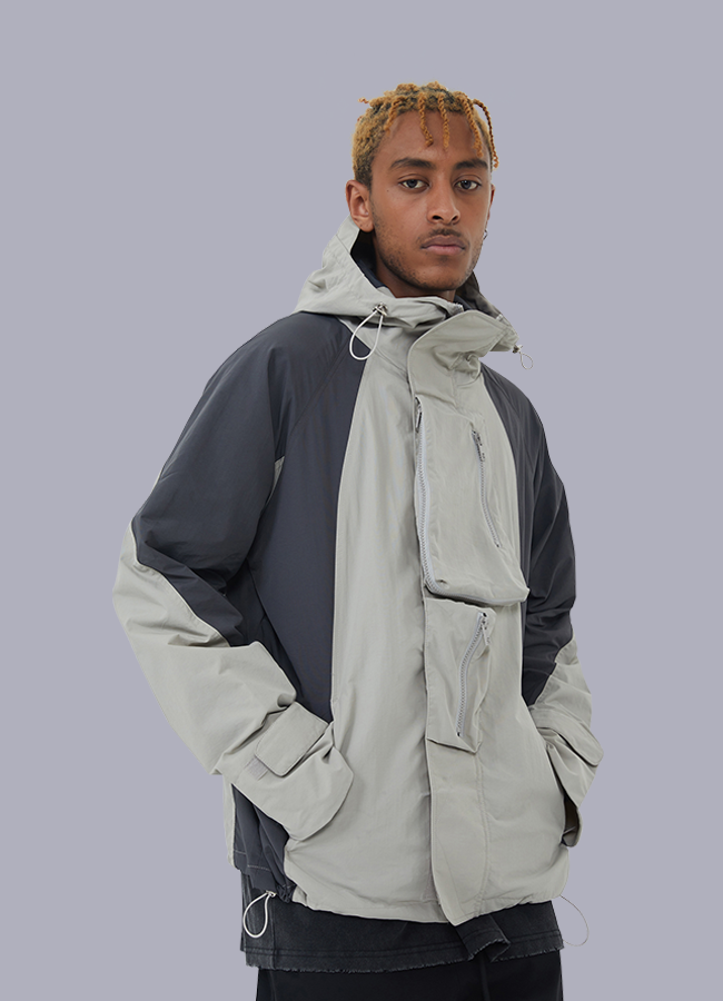 OFF-WRLD Techwear Men's Reflective Windbreaker Jacket