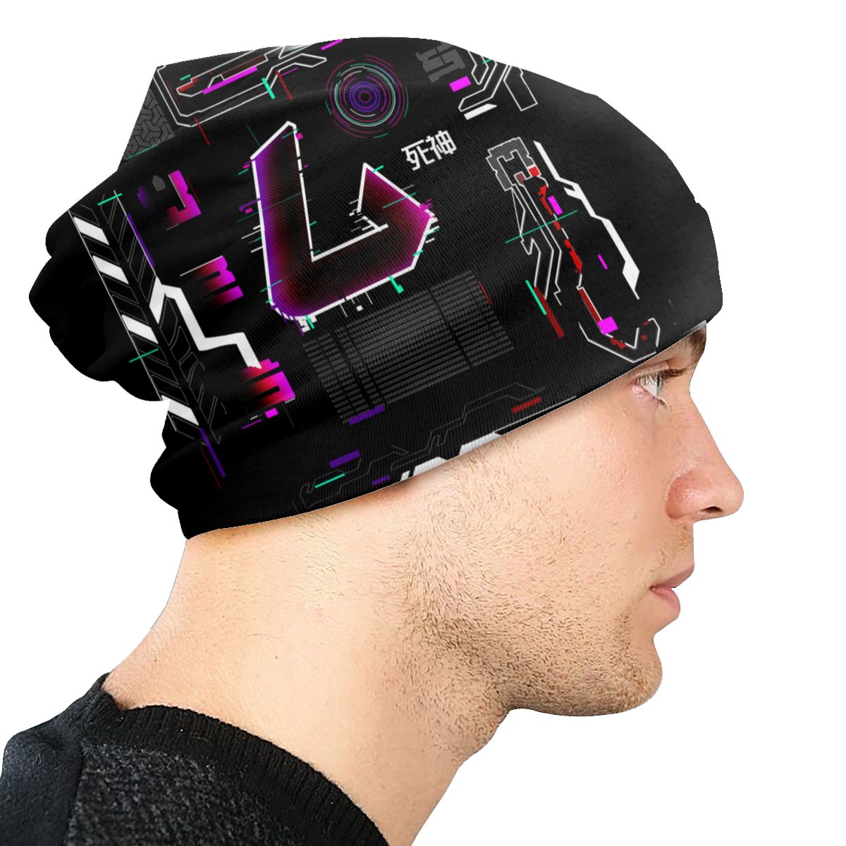 Cyberpunk Samurai Beanie OFF-WRLD TECHWEAR - Main Image