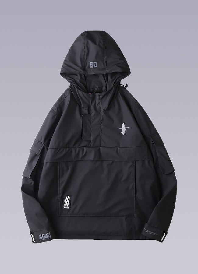 Black Techwear Windbreaker | OFF-WRLD TECHWEAR