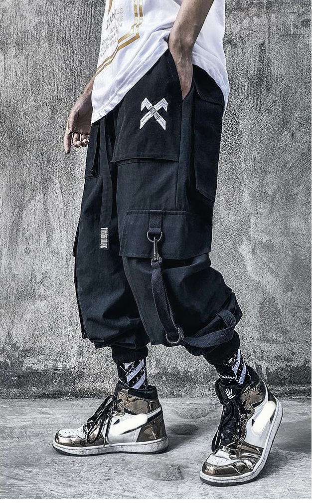 Oversized Cargo Pants - Black – Elite Eleven