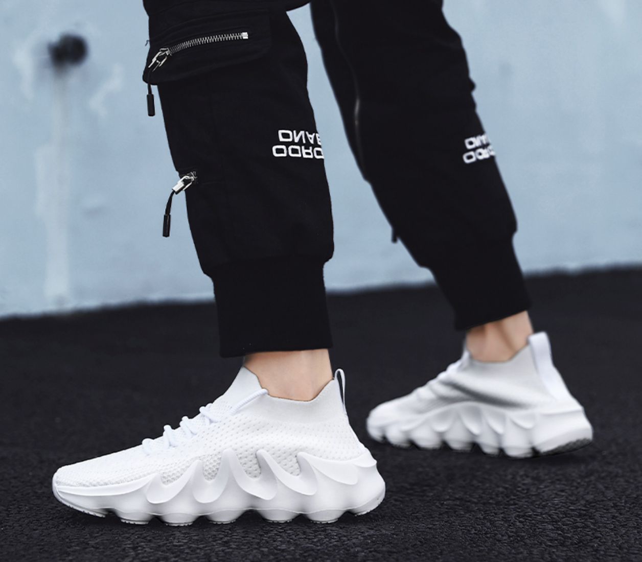 white techwear shoes
