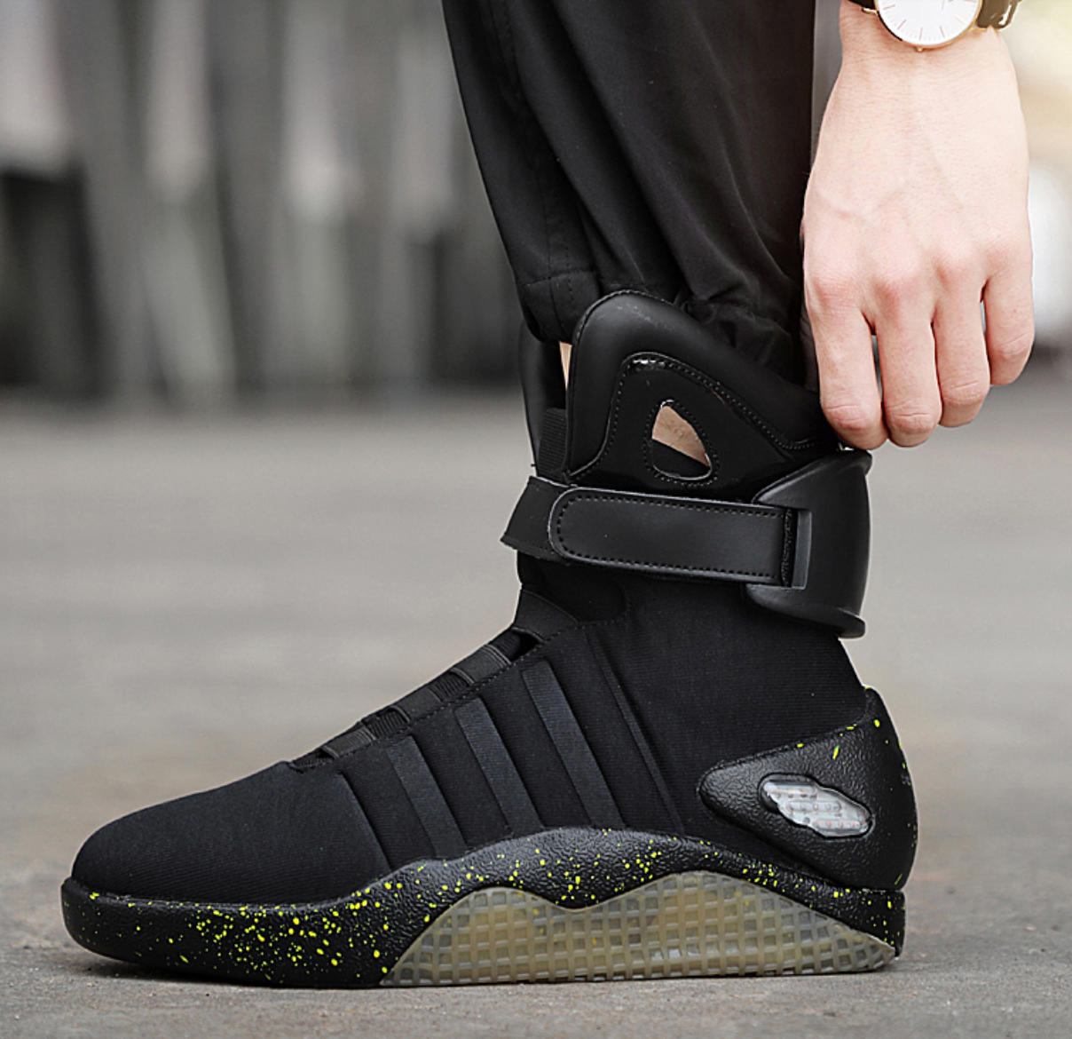 black back to the future shoes