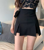 black streetwear mini skirt - Vignette | OFF-WRLD