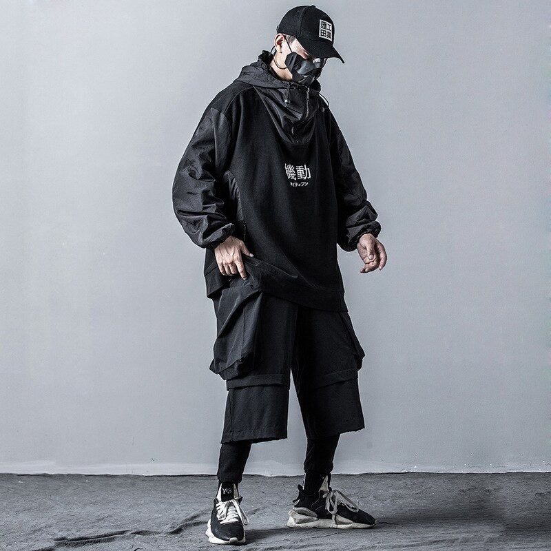 japanese techwear hoodie