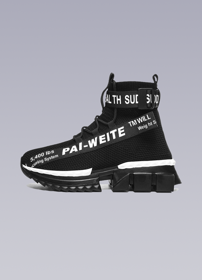 Futuristic High Top Sneakers | OFF-WRLD Techwear