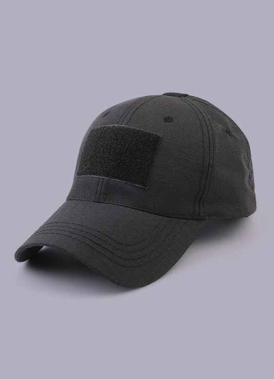 black tactical cap