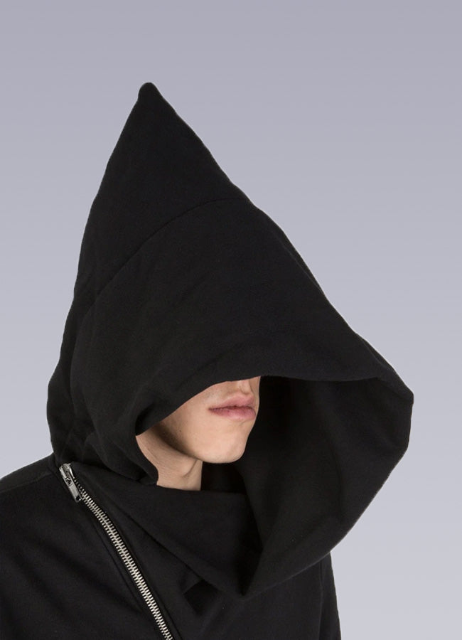Cyberpunk Belted Zip Up Crop Jacket