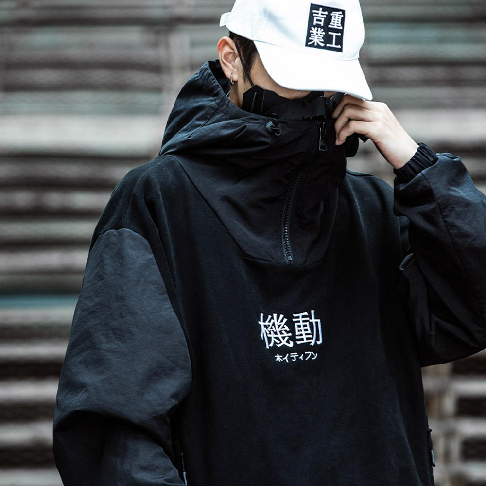 japanese techwear hoodie