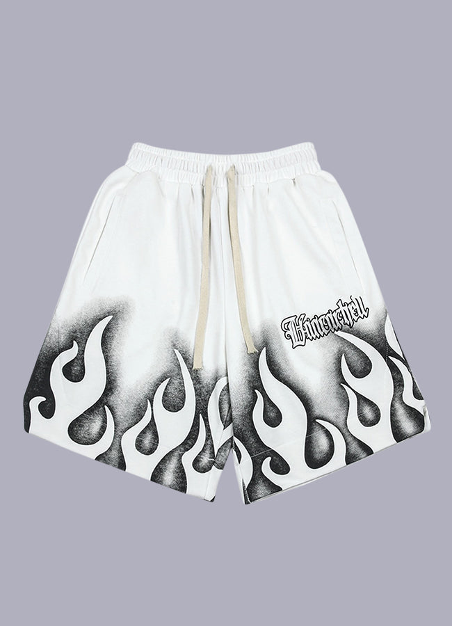 men's flame shorts