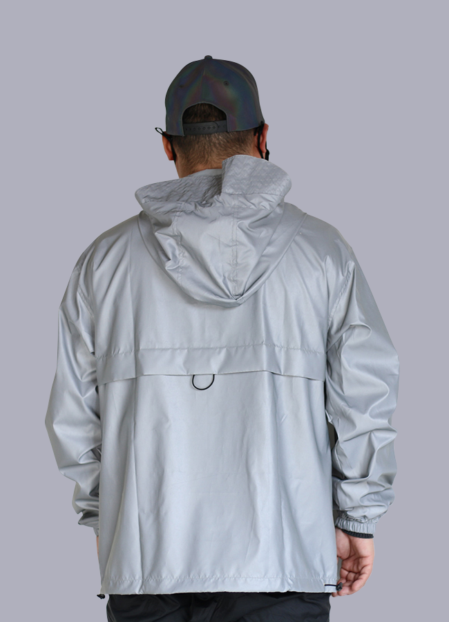 OFF-WRLD Techwear Men's Reflective Windbreaker Jacket