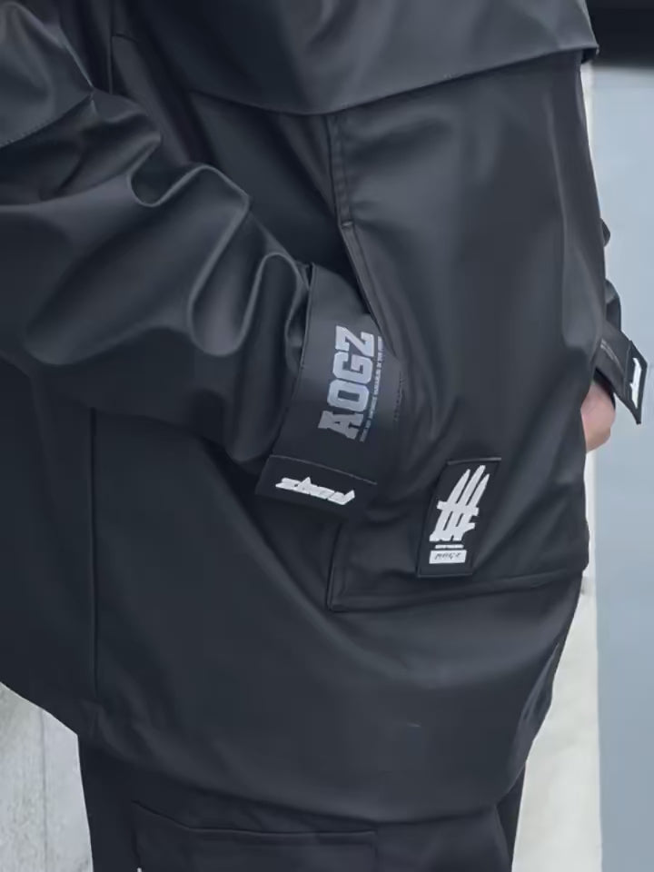 Black Techwear Windbreaker | OFF-WRLD TECHWEAR