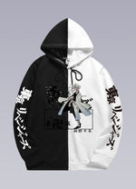 split black and white hoodie - Vignette | OFF-WRLD