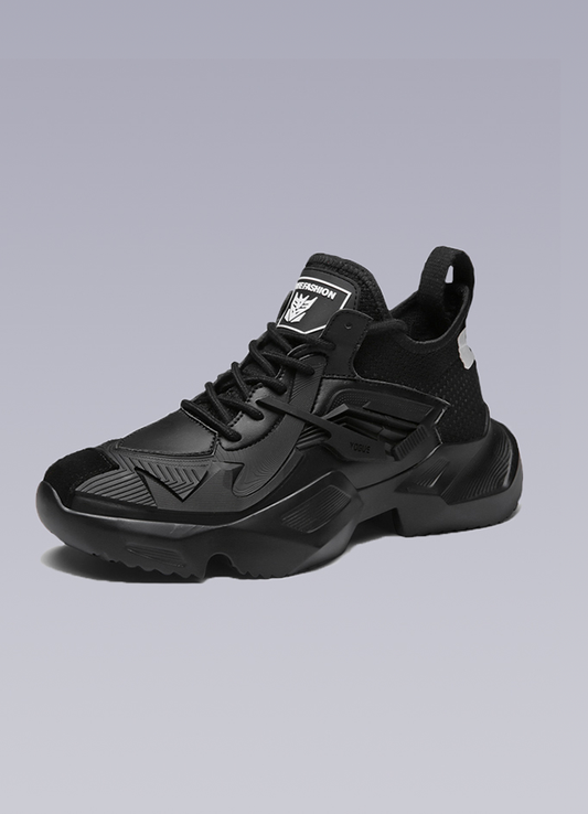 black streetwear sneakers
