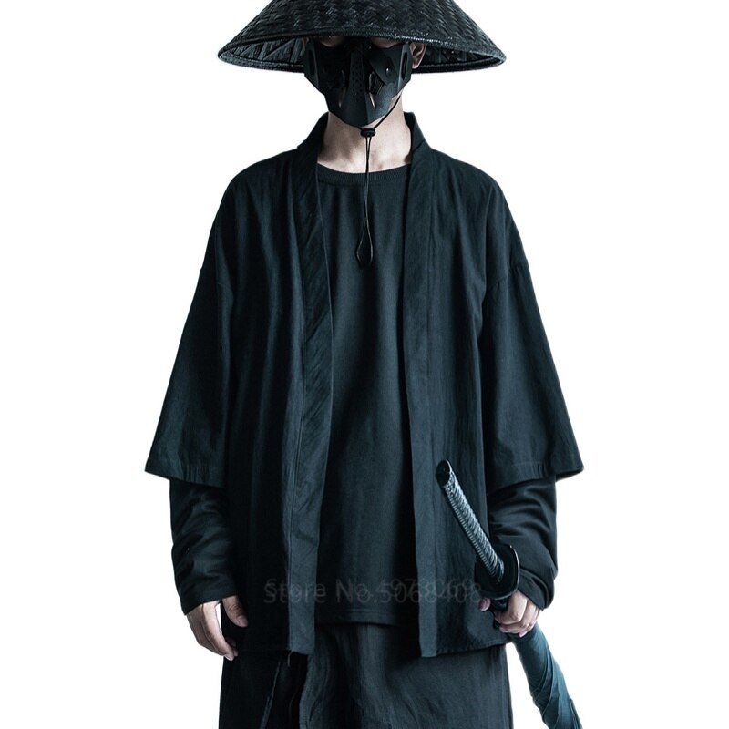 black samurai kimono