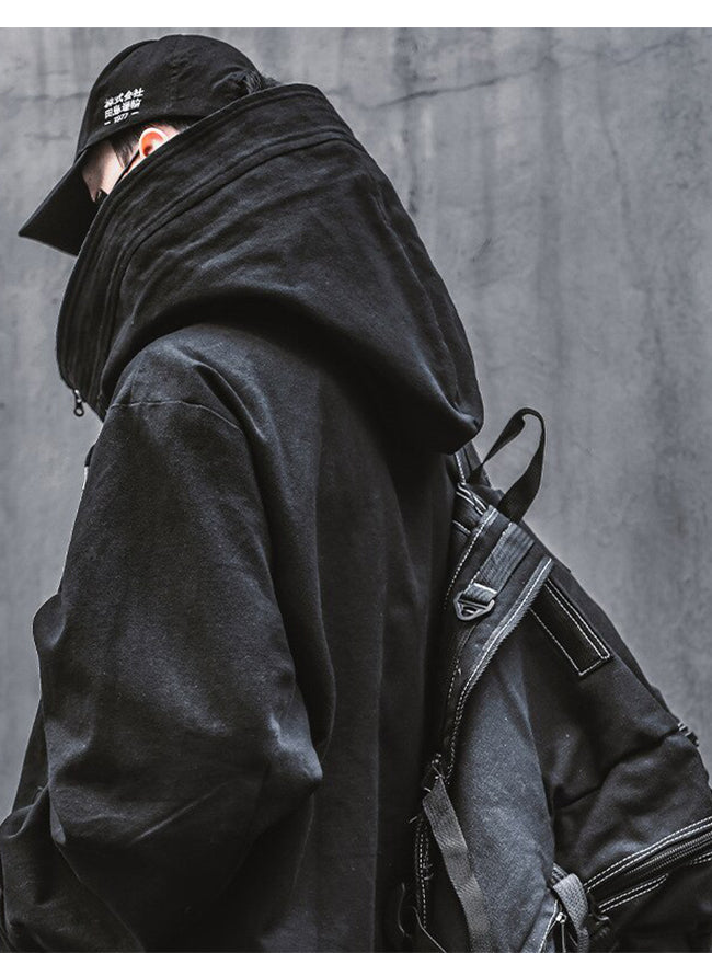 【ゆかぶ】anuke Ecoleather Over Jacket 36 Techwear Anorak Jacket | OFF-WRLD TECHWEAR