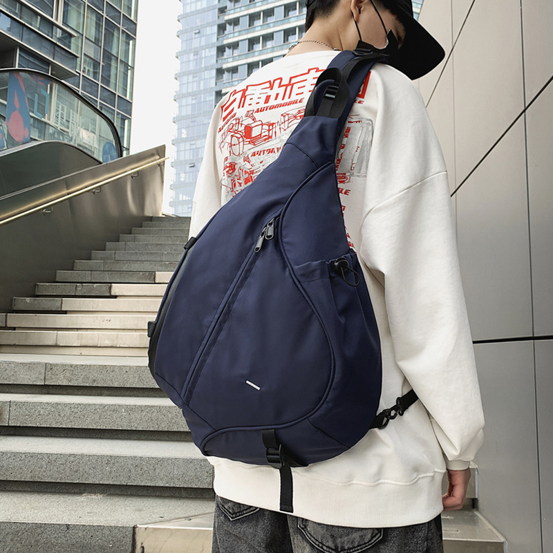 Men's Japanese Crossbody Bag | OFF-WRLD Techwear Gray