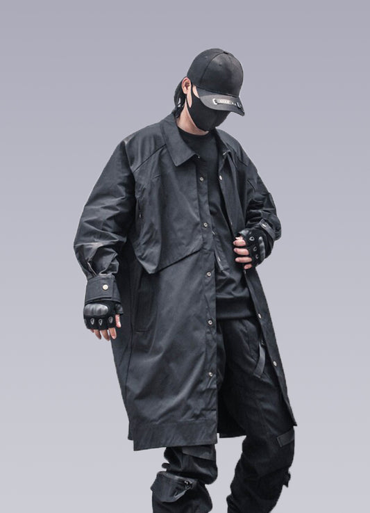 futuristic trench coat