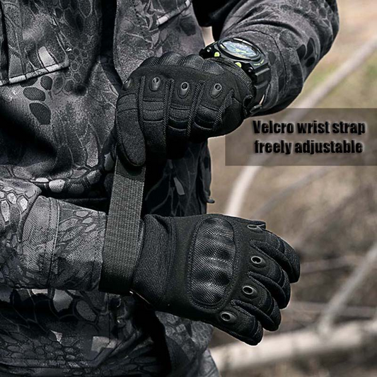 black techwear gloves