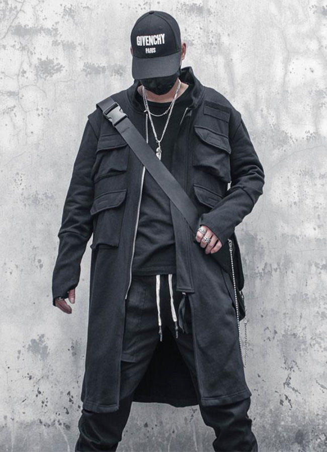 Techwear Long Coat OFF WRLD TECHWEAR