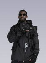 OFF-WRLD Techwear Men's Reflective Windbreaker Jacket